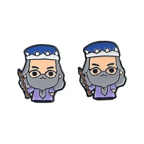 Aros Aretes Pendientes Albus Dumbledore / Acero Quirúrgico