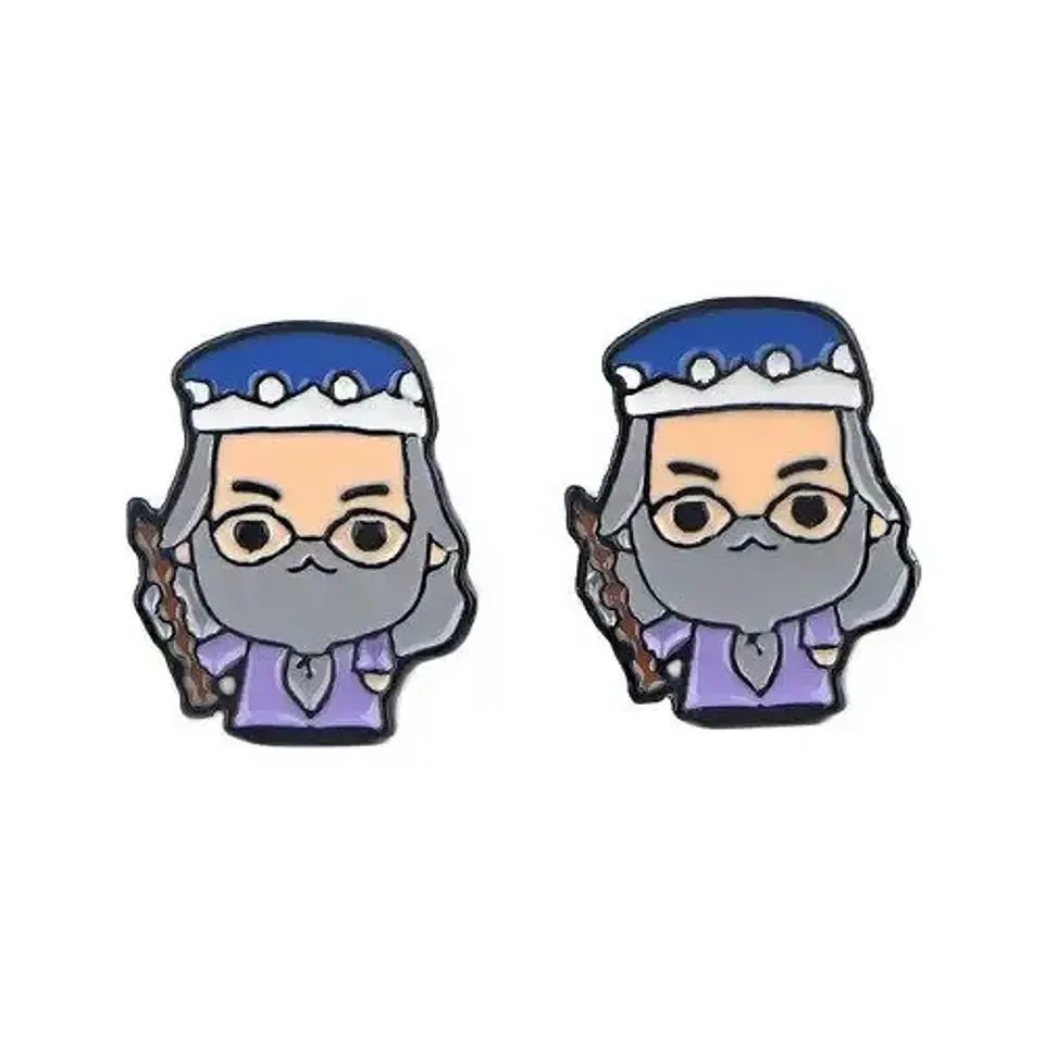 Aros Aretes Pendientes Albus Dumbledore / Acero Quirúrgico 1