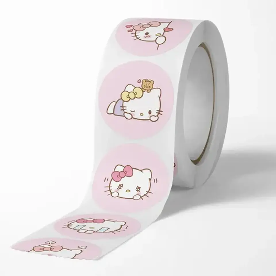 Hello Kitty - Set De 500 Stickers / Rollo De Pegatinas 4