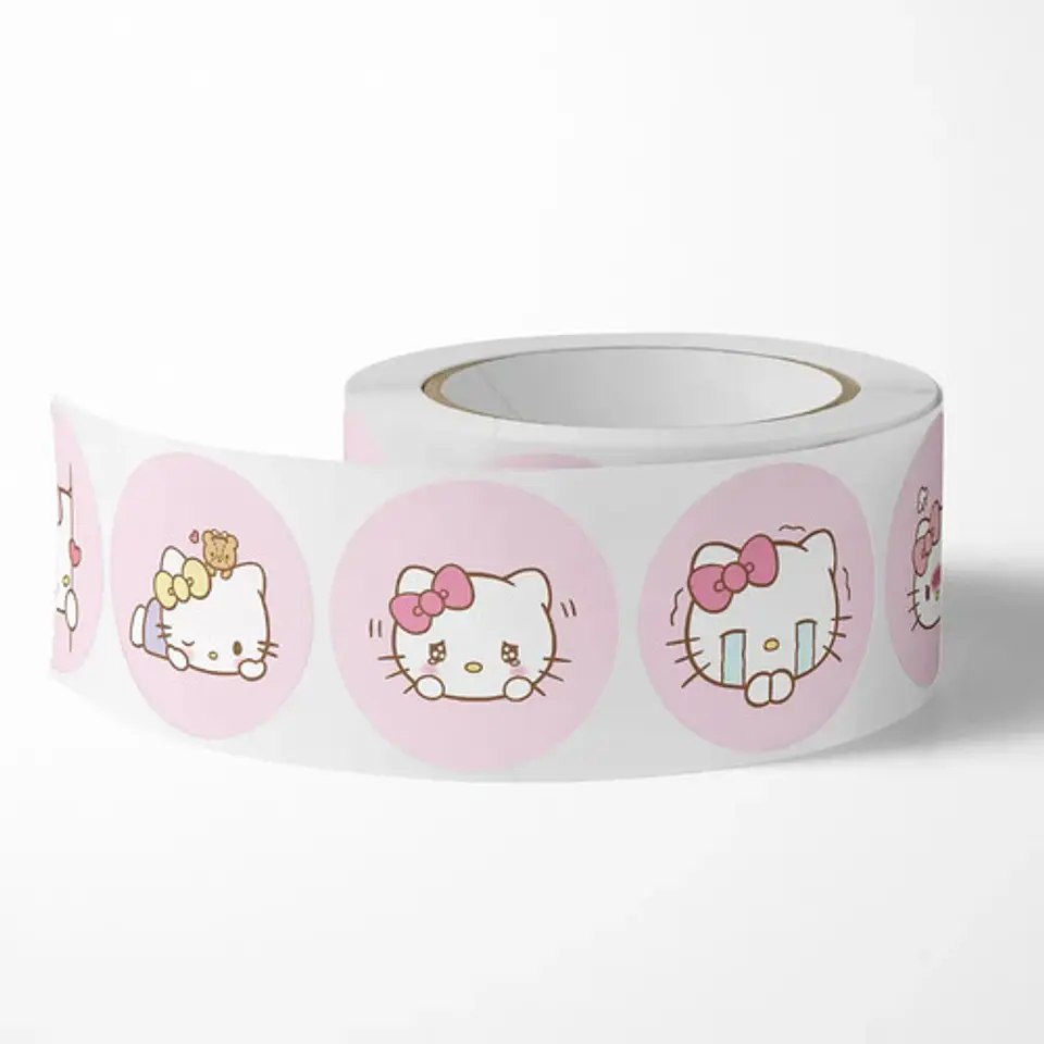Hello Kitty - Set De 500 Stickers / Rollo De Pegatinas 6