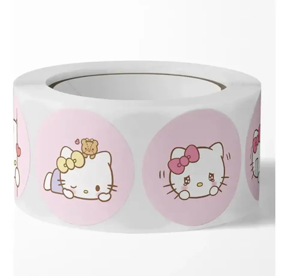 Hello Kitty - Set De 500 Stickers / Rollo De Pegatinas 7