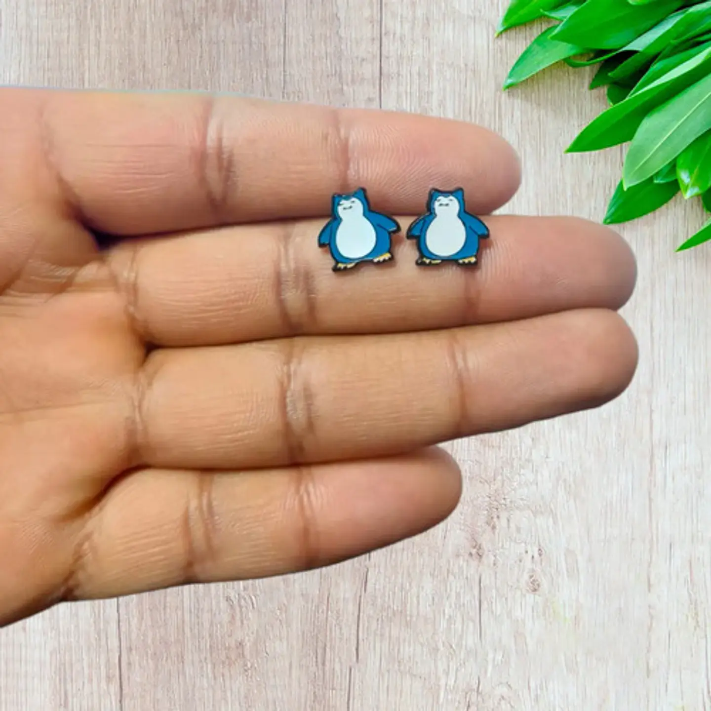 Aros Aretes Pendientes De Snorlax / Acero Quirúrgico 2