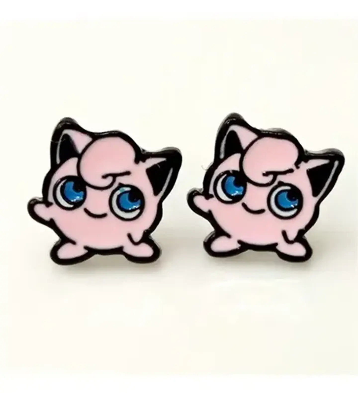 Aros Aretes Pendientes De Jigglypuff / Acero Quirúrgico 3