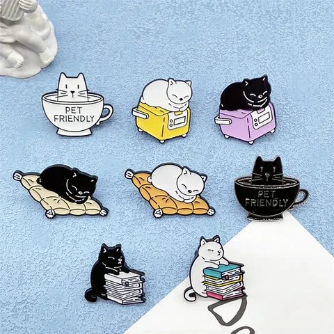 Pins De Gatitos Kawaii / Michis / Pines Metálicos (broches)