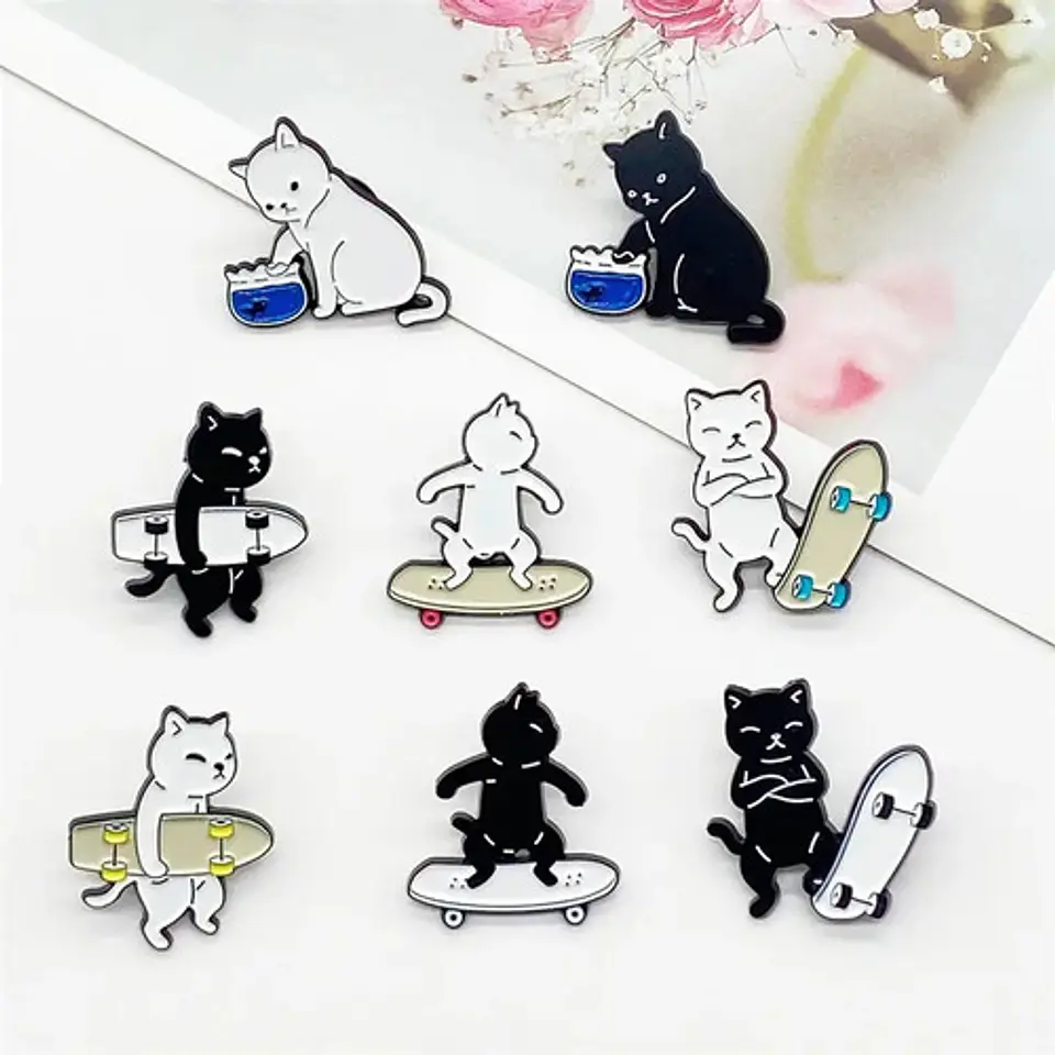 Pins De Gatitos Kawaii / Michis / Pines Metálicos (broches) 7