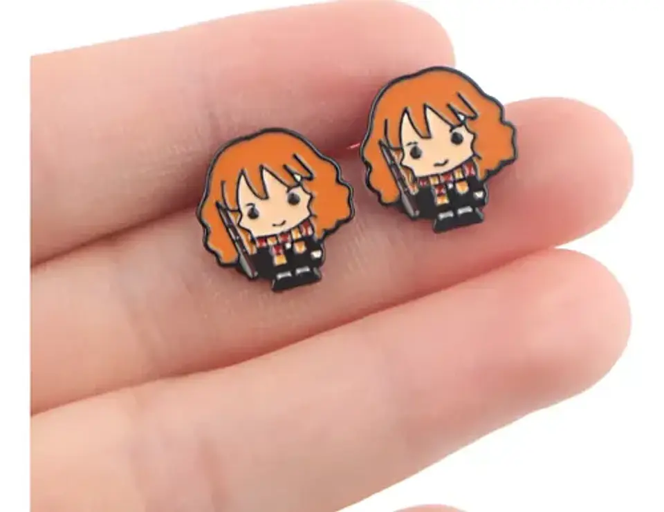 Aros Aretes Pendientes Hermione Granger / Acero Quirúrgico 2