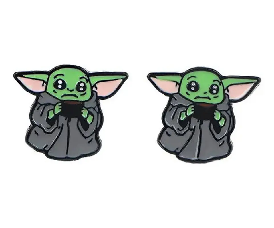 Aros Aretes Pendientes De Yoda / Acero Quirúrgico 1