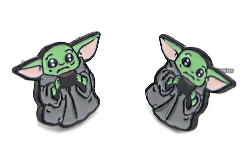 Aros Aretes Pendientes De Yoda / Acero Quirúrgico 5