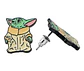 Aros Aretes Pendientes De Yoda / Acero Quirúrgico - Miniatura 7
