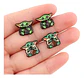 Aros Aretes Pendientes De Yoda / Acero Quirúrgico - Miniatura 9
