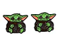 Aros Aretes Pendientes De Yoda / Acero Quirúrgico - Miniatura 10
