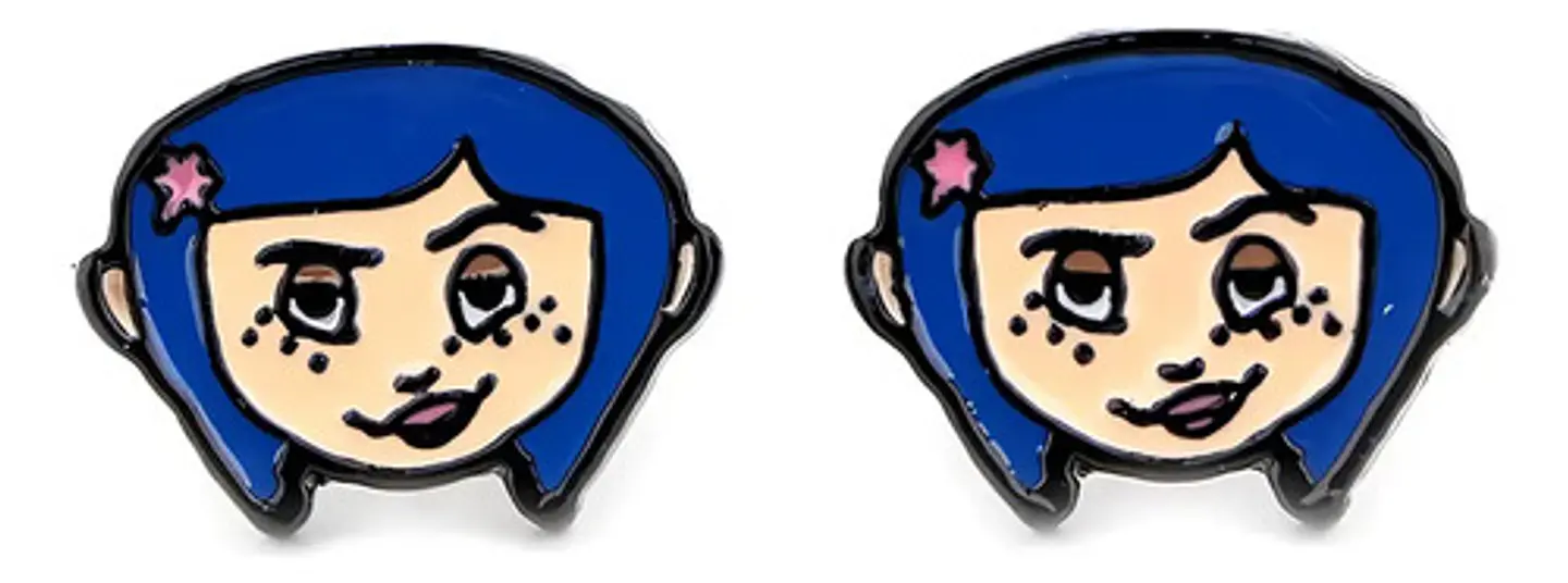 Aros Aretes Pendientes De Coraline / Acero Quirúrgico 3
