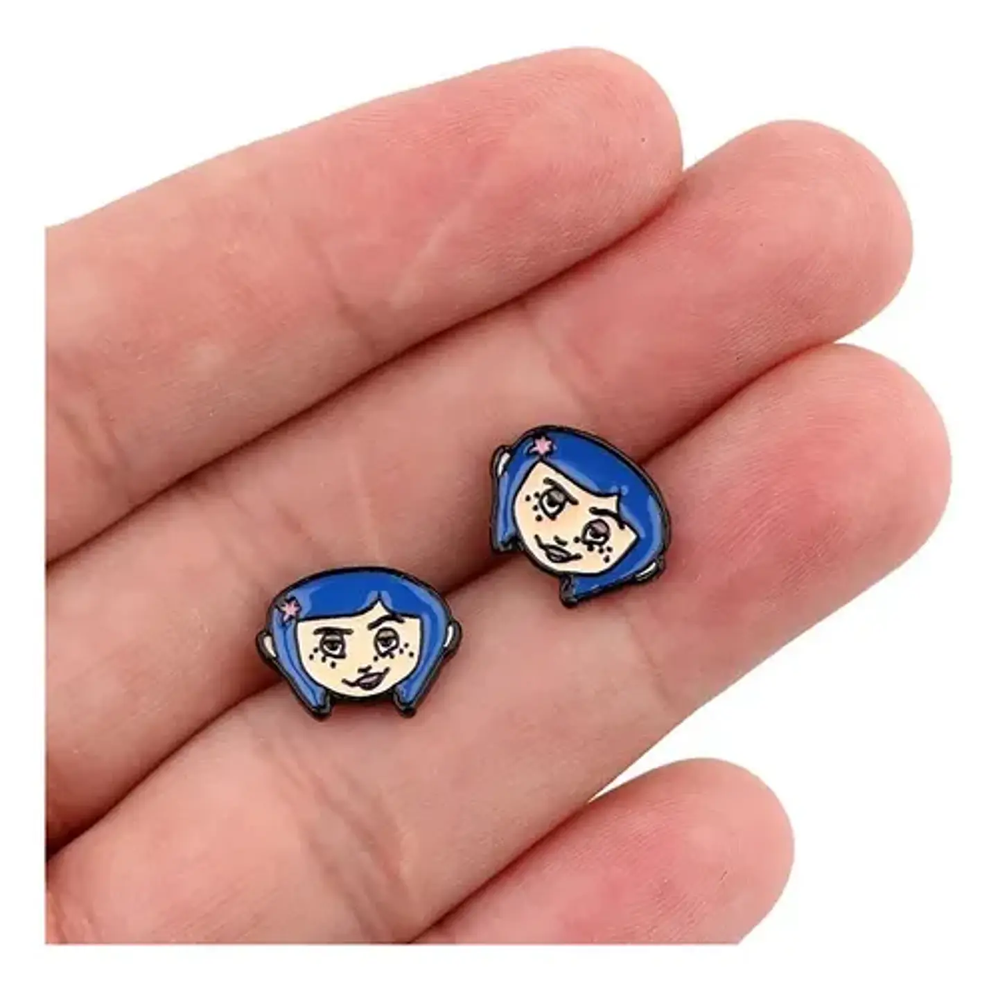 Aros Aretes Pendientes De Coraline / Acero Quirúrgico 5