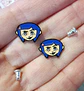 Aros Aretes Pendientes De Coraline / Acero Quirúrgico - Miniatura 7