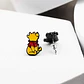 Aros Aretes Pendientes De Winnie The Pooh / Acero Quirúrgico - Miniatura 5