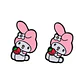 Aros Aretes Pendientes De My Melody / Acero Quirúrgico - Miniatura 1
