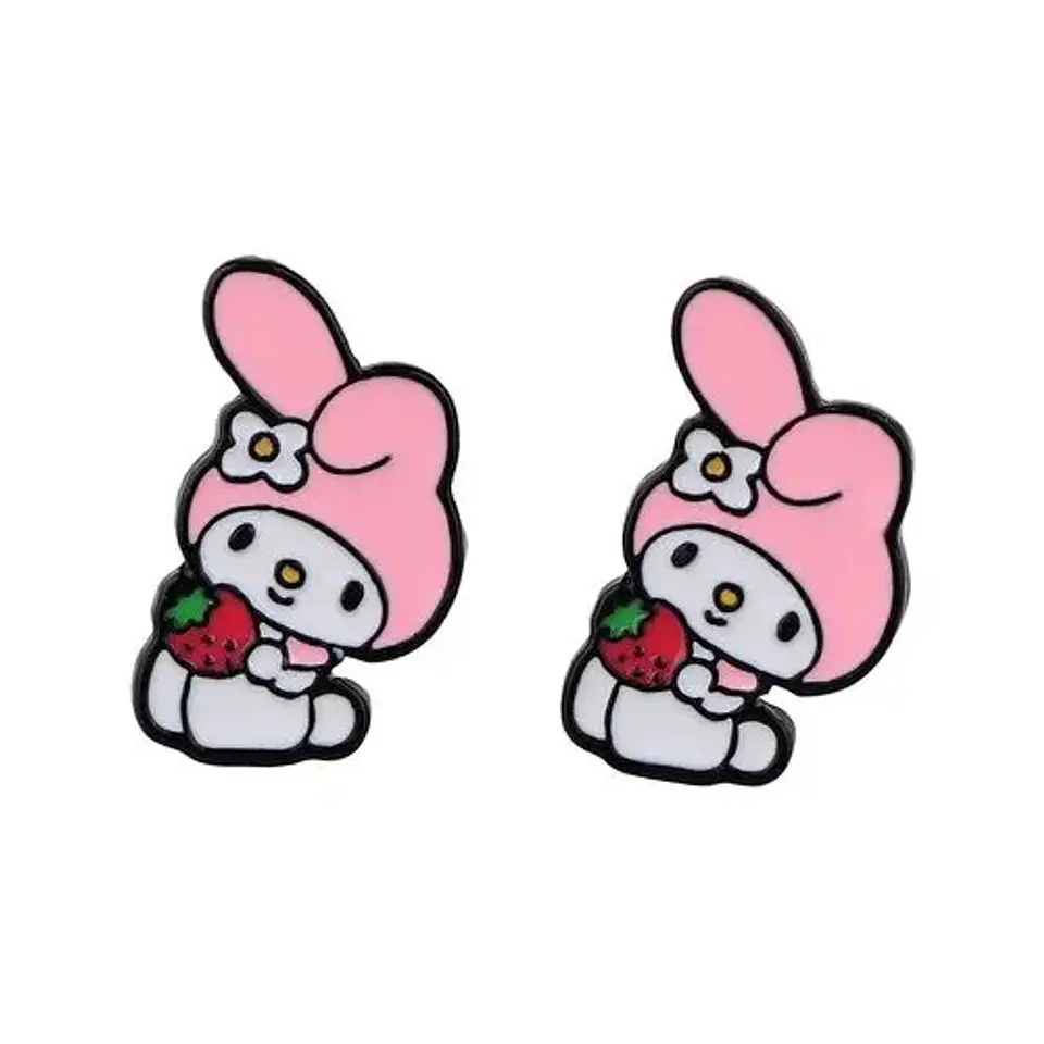 Aros Aretes Pendientes De My Melody / Acero Quirúrgico 1
