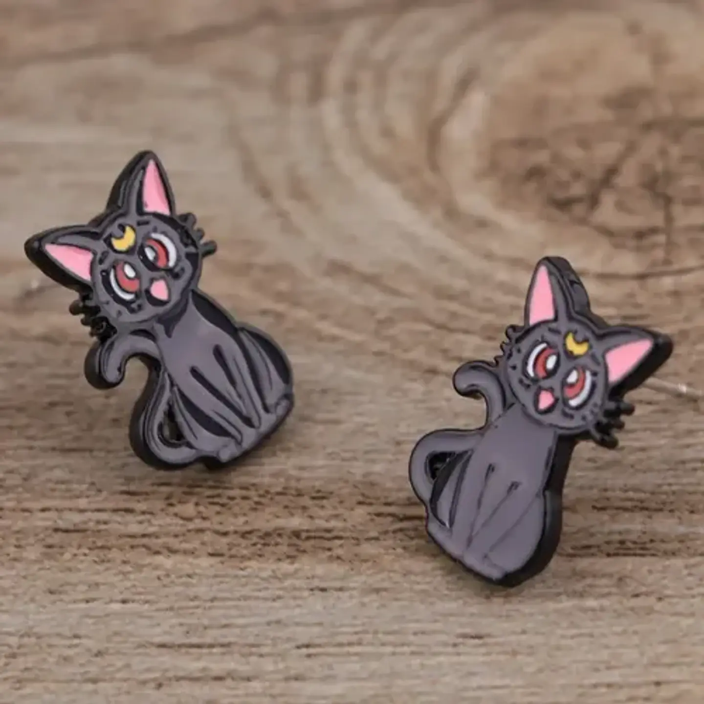 Aros Aretes Pendientes De Luna / Acero Quirúrgico 5