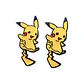 Aros Aretes Pendientes De Pikachu / Acero Quirúrgico - Miniatura 6