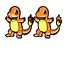 Aros Aretes Pendientes De Charmander / Acero Quirúrgico - Miniatura 3