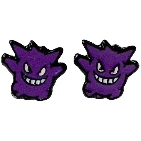 Aros Aretes Pendientes De Gengar / Acero Quirúrgico