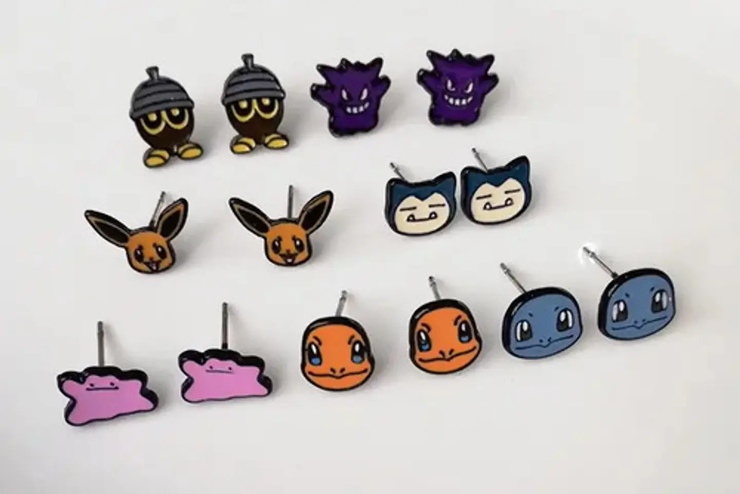 Aros Aretes Pendientes De Gengar / Acero Quirúrgico 3