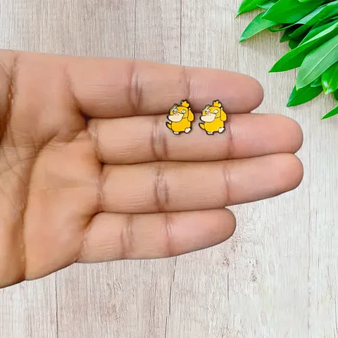 Aros Aretes Pendientes De Psyduck / Acero Quirúrgico