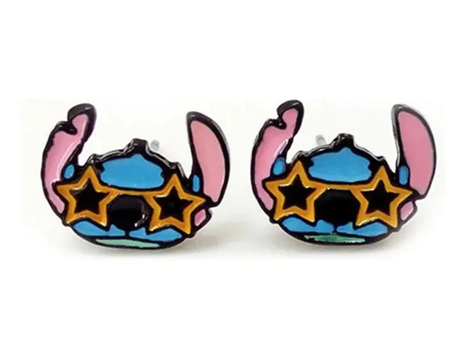 Aros Aretes Pendientes De Stitch / Acero Quirúrgico 3