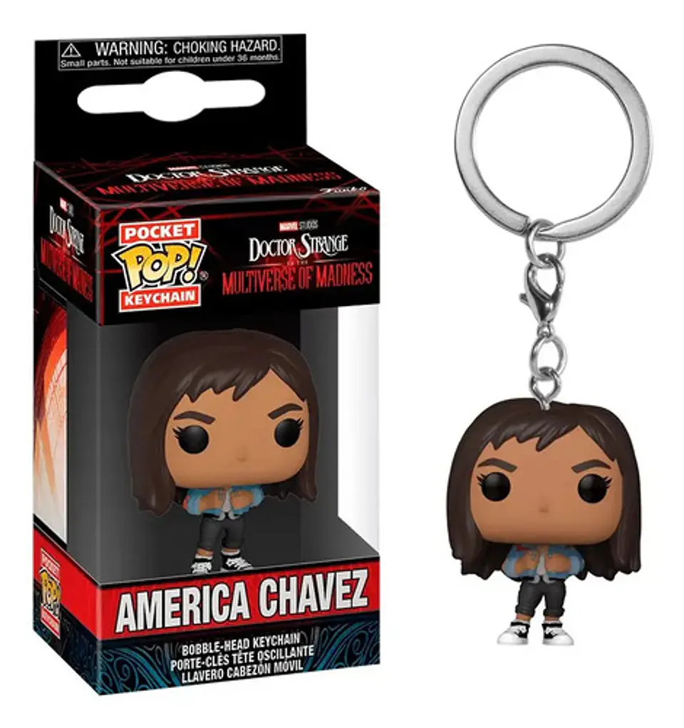 Llavero De America Chavez / Doctor Strange - Caja Funko 1