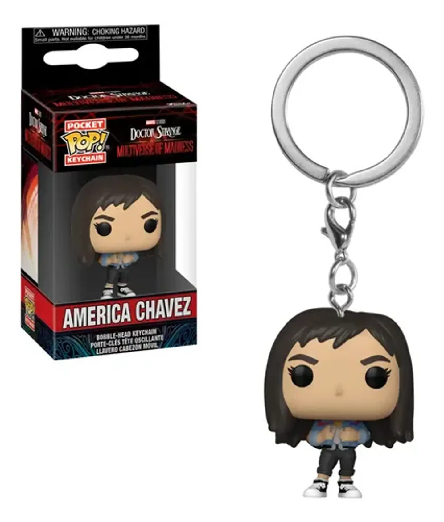 Llavero De America Chavez / Doctor Strange - Caja Funko 3