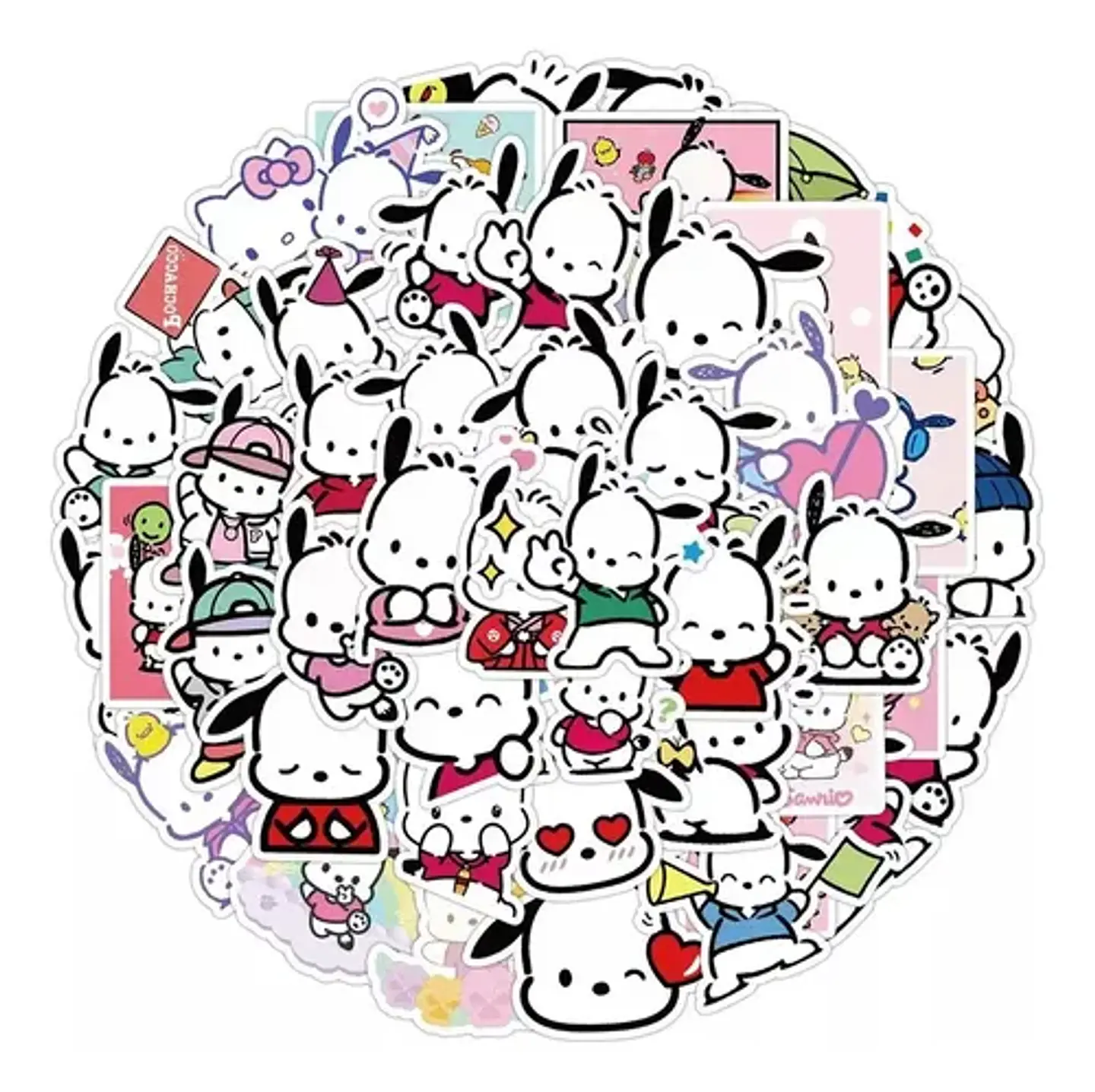 Pochacco - Set De 50 Stickers / Calcomanías / Pegatinas 1