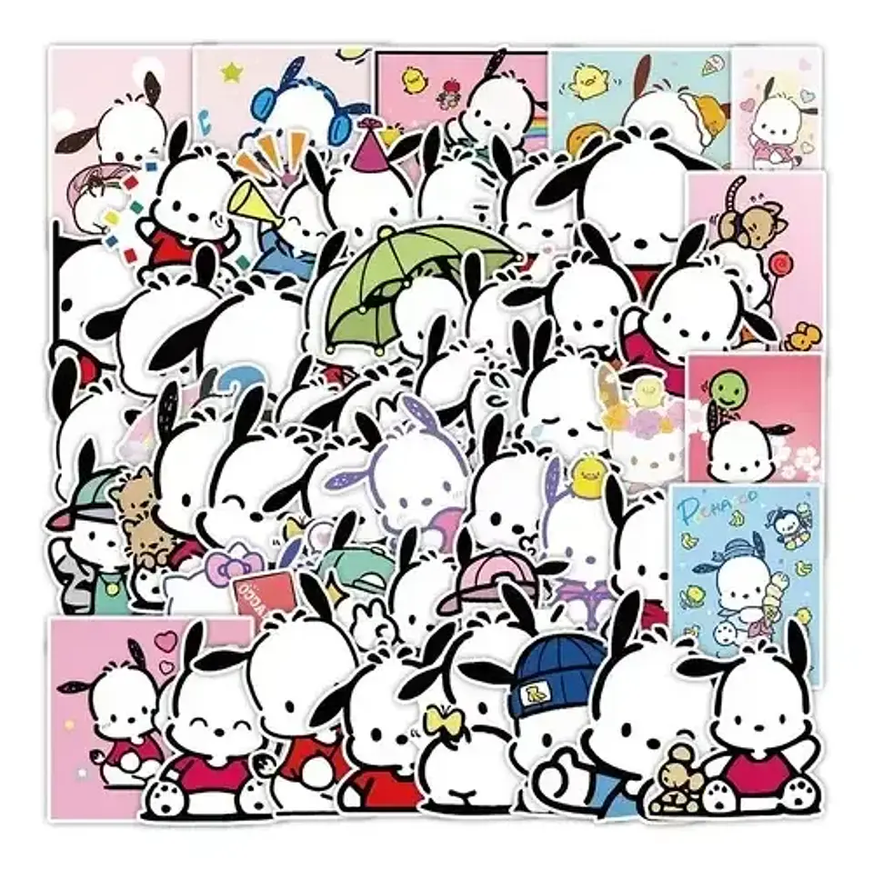 Pochacco - Set De 50 Stickers / Calcomanías / Pegatinas 4