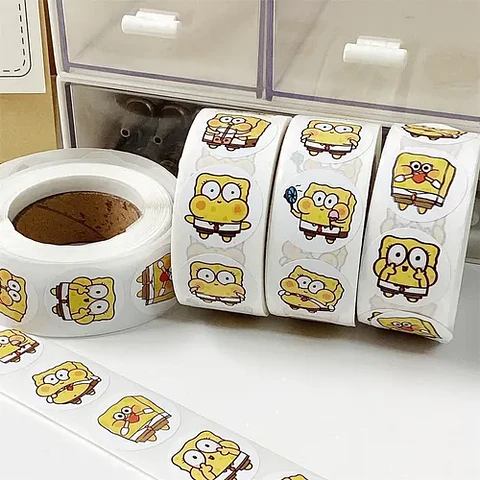 Bob Esponja - Set De 500 Stickers / Rollo De Pegatinas