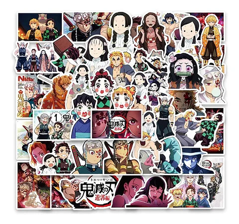 Demon Slayer - Set 50 Stickers / Calcomanias / Pegatinas