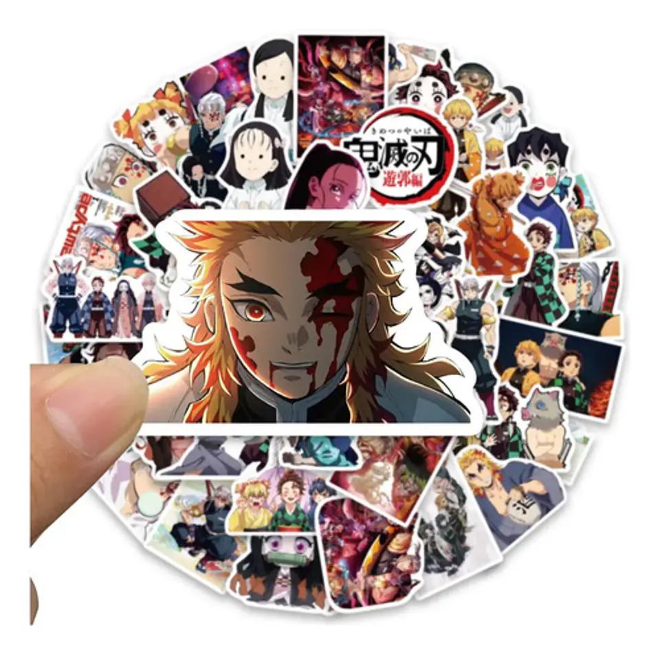 Demon Slayer - Set 50 Stickers / Calcomanias / Pegatinas 4