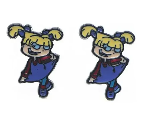 Aros Aretes Pendientes Angelica Pickles / Acero Quirúrgico