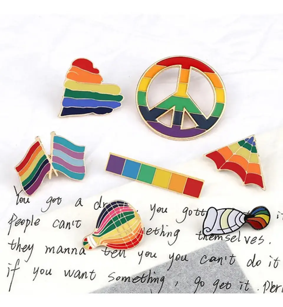 Pins De Lgbt / Orgullo Gay / Pines Metálicos (broches) 5