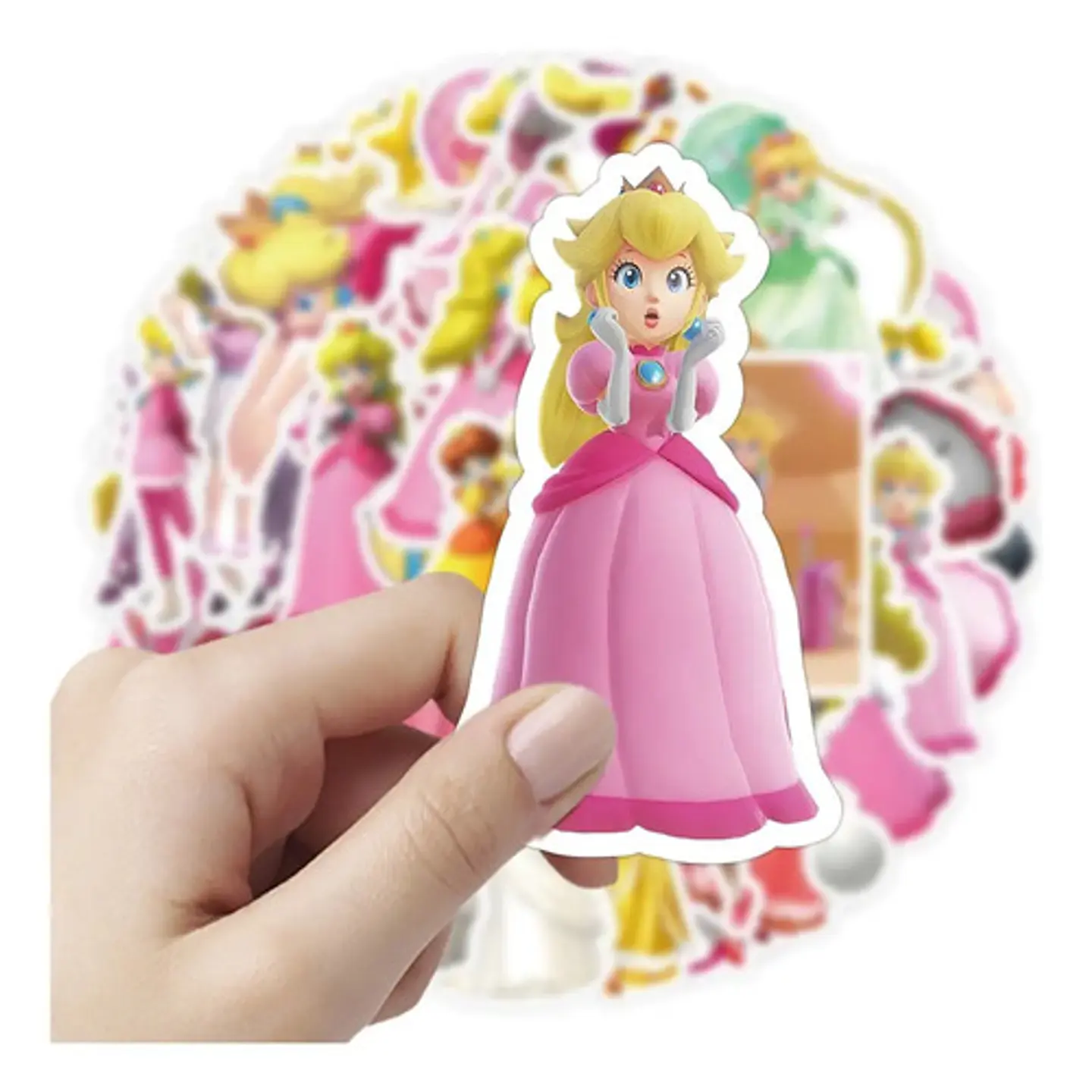 Princesa Peach - Set De 50 Stickers / Calcomanias / Pegatina 4