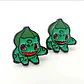 Aros Aretes Pendientes De Bulbasaur / Acero Quirúrgico - Miniatura 2