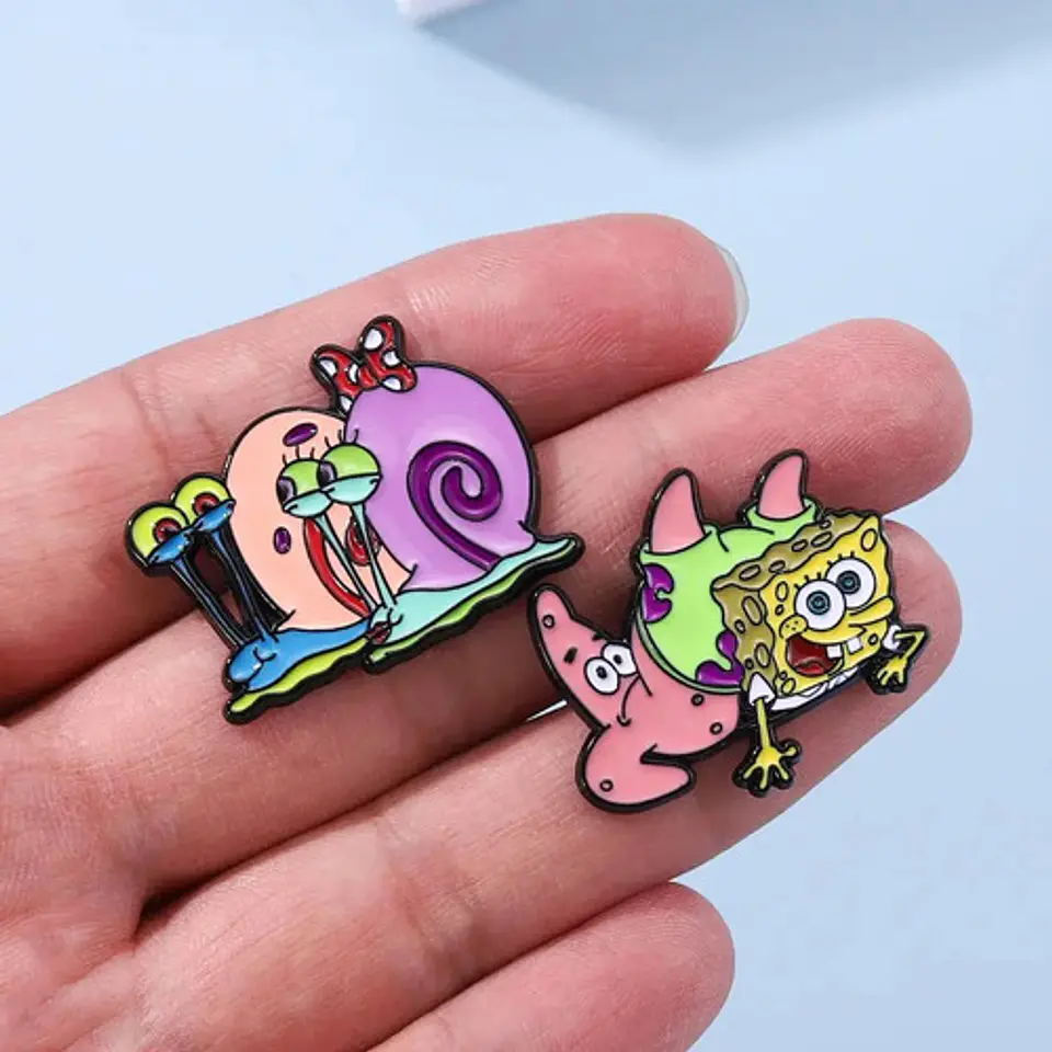 Pins Patricio Estrella / Bob Esponja / Pines Metálicos 8