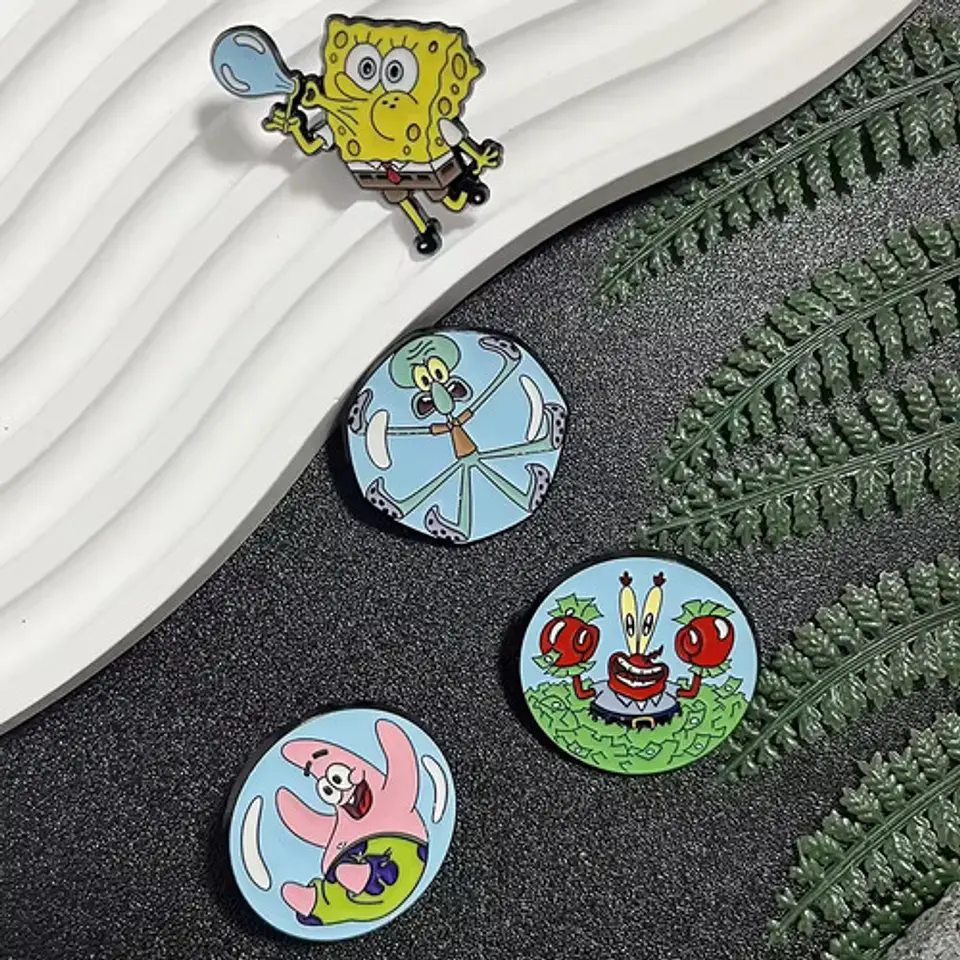 Pins Patricio Estrella / Bob Esponja / Pines Metálicos 21