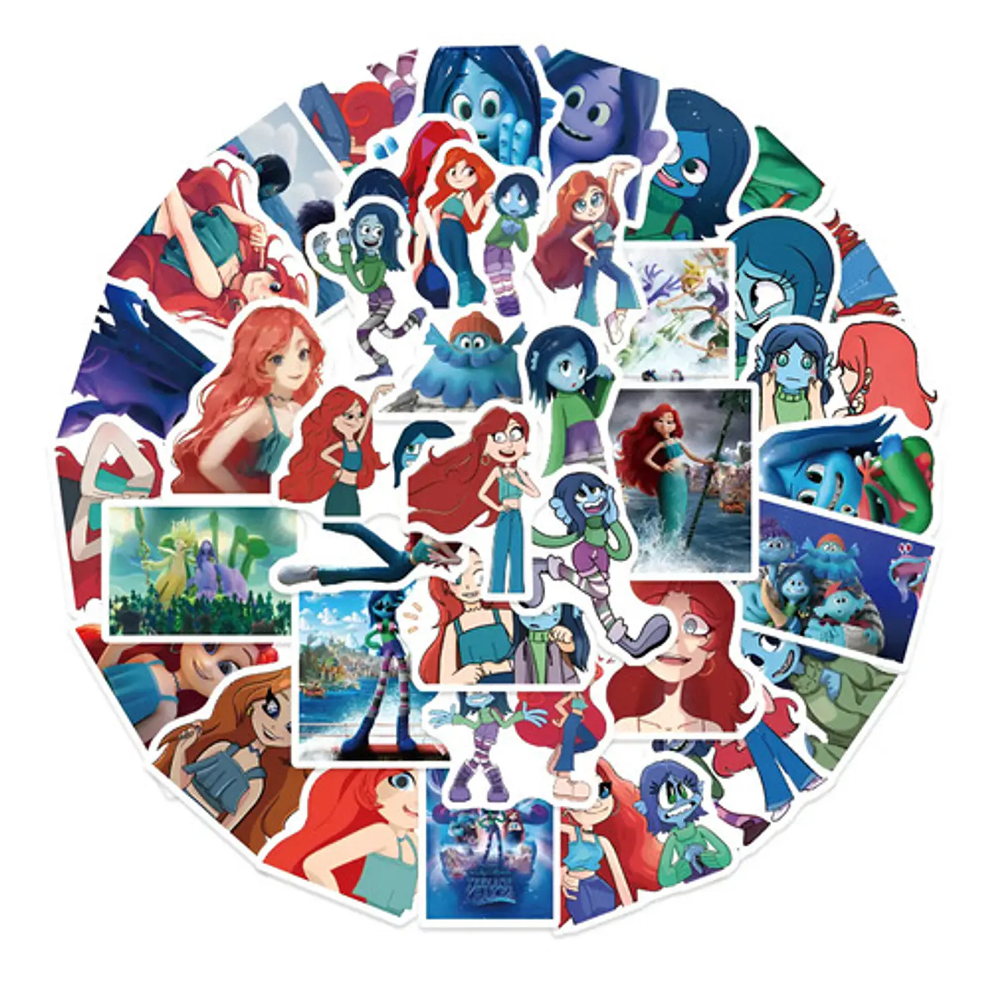 Krakens Y Sirenas - Set 50 Stickers / Calcomanias / Pegatina 1