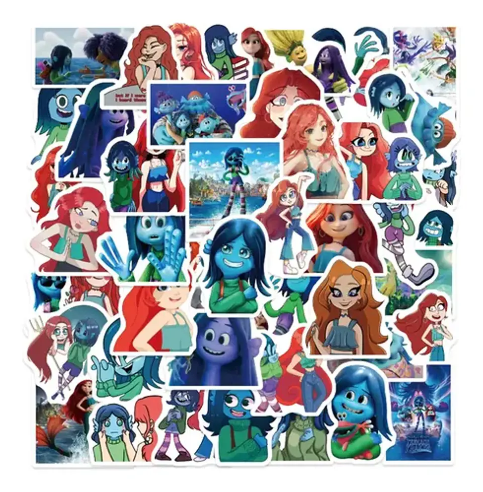 Krakens Y Sirenas - Set 50 Stickers / Calcomanias / Pegatina 4