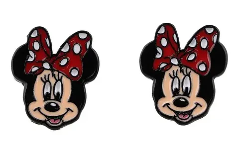 Aros Aretes Pendientes De Minnie Mouse / Acero Quirúrgico