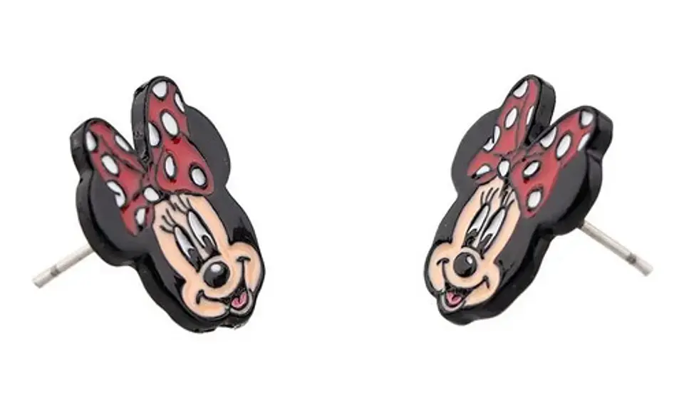 Aros Aretes Pendientes De Minnie Mouse / Acero Quirúrgico 4