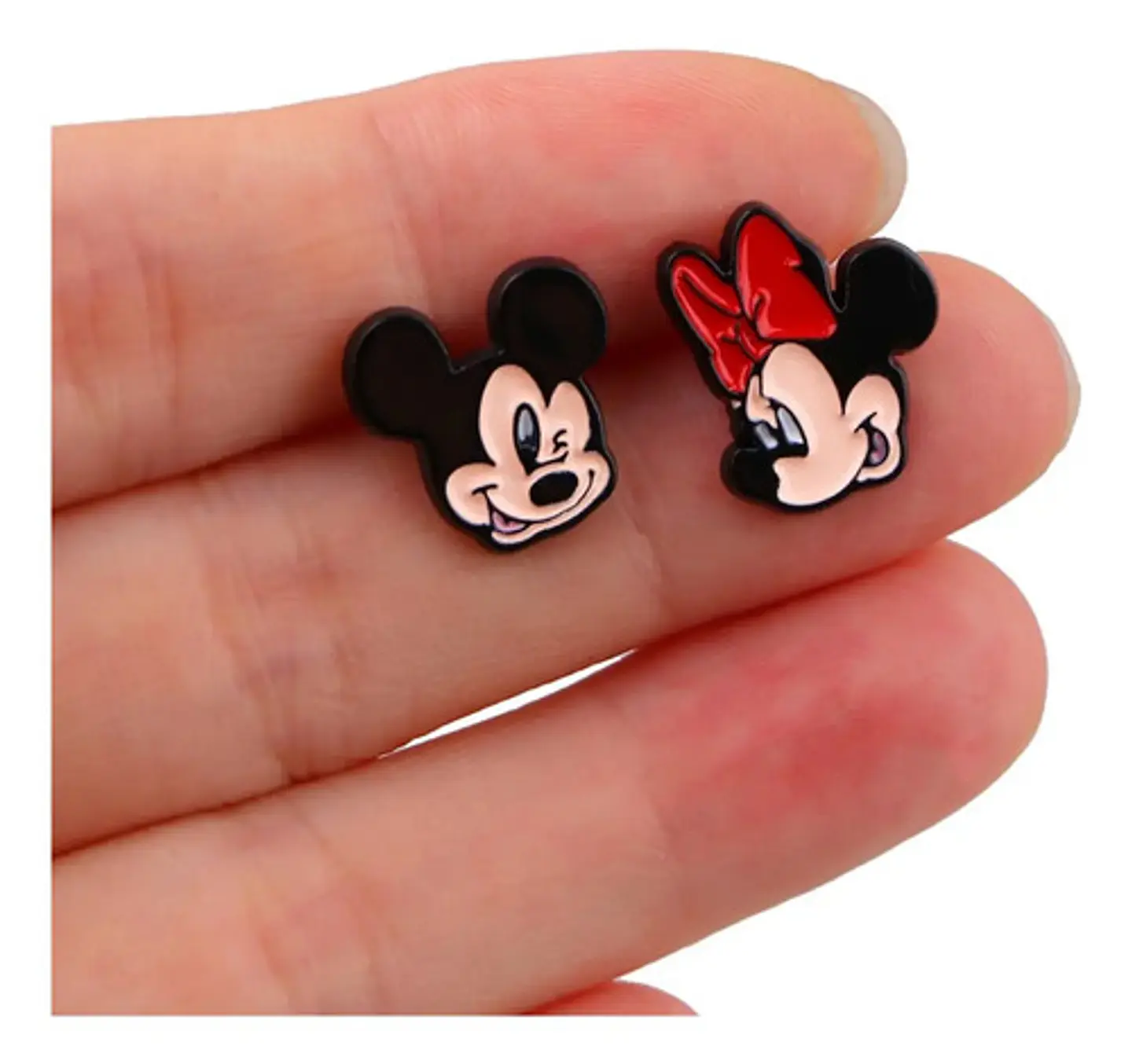 Aros Aretes Pendientes De Minnie Mouse / Acero Quirúrgico 6