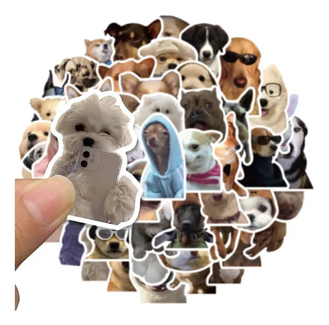 Perros Kawaii - Set De 50 Stickers / Calcomanías / Pegatinas