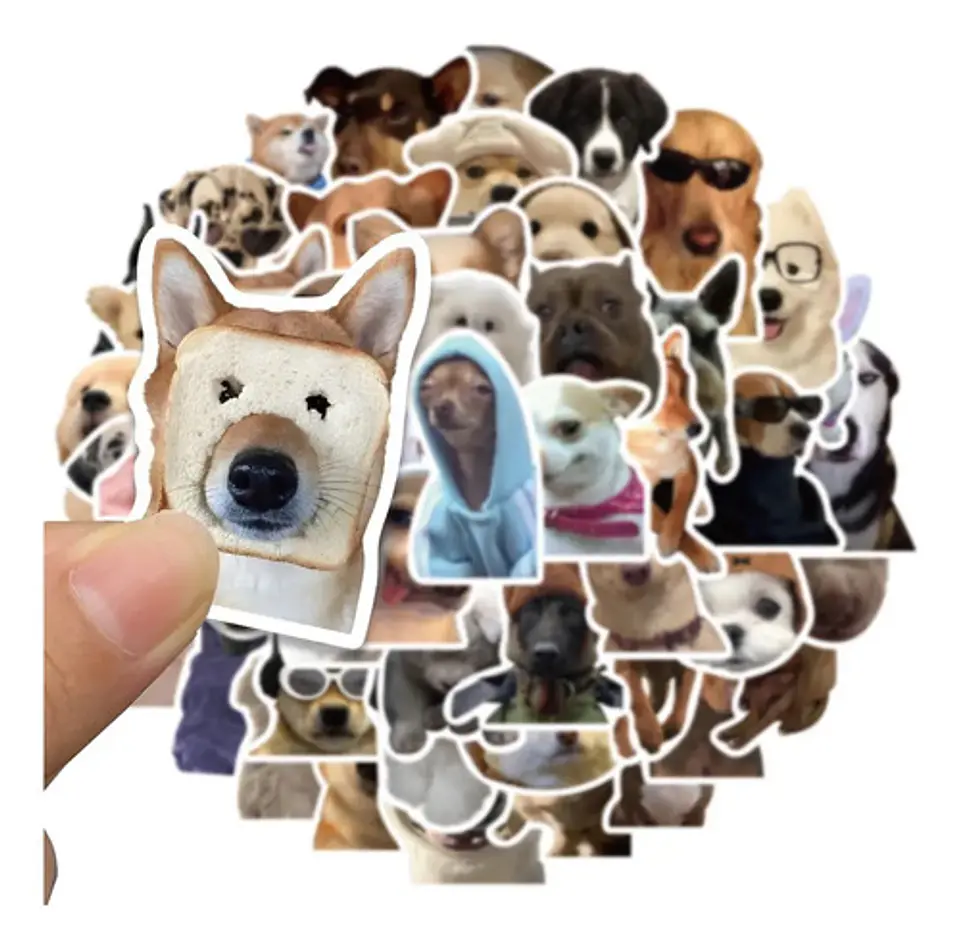 Perros Kawaii - Set De 50 Stickers / Calcomanías / Pegatinas 3