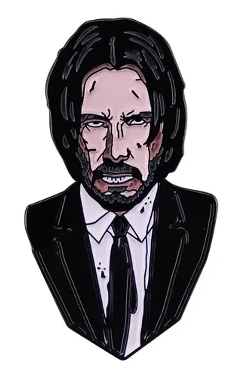 Pins De John Wick / Keanu Reeves / Broches Metálicos (pines)