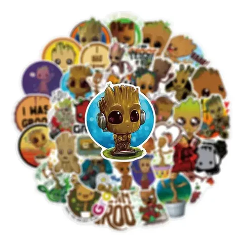 Groot - Set De 50 Stickers / Calcomanias / Pegatinas